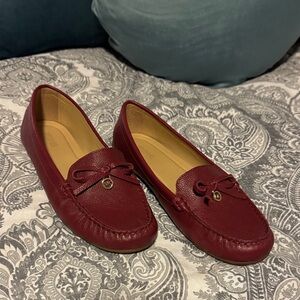 MICHAEL Michael Kors Burgundy Loafers with Bow